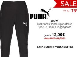 Puma: Jogginghose für 12 Euro via Outlet46