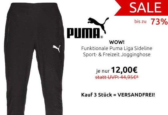 Puma: Jogginghose für 12 Euro via Outlet46