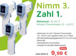 Völkner: Dreierset IR-Thermometer für 9,99 Euro