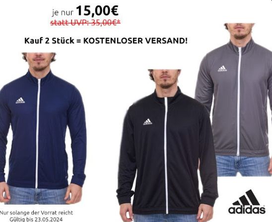 Adidas: Jacken für kühle Sommerabende zum Stückpreis von 15 Euro