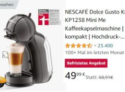 Amazon: Krups-Kapselmaschine KP1238 für 49,99 Euro frei Haus