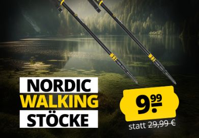 Sportspar: Nordic-Walking-Stöcke von "National Geographic" für 9,99 Euro