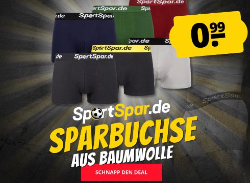 Sportspar: Sparbuchse für 99 Cent im Angebot