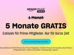 Gratis: 5 Monate „Amazon Music Unlimited“ zum Nulltarif