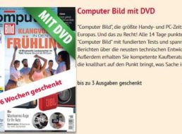 Computerbild mit DVD: 3 Ausgaben zum Nulltarif frei Haus