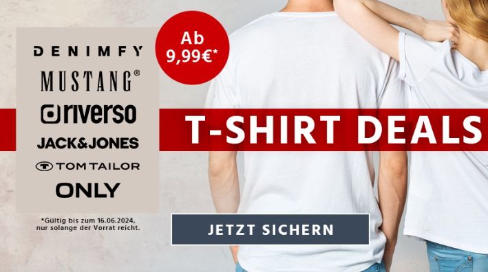 Jeans Direct: Markenshirts ab 9,99 Euro