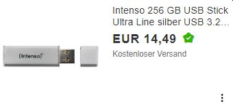 Ebay: USB-Stick mit 256 GByte für 14,49 Euro