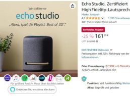 Amazon: „Echo Studio“ generalüberholt für 161,99 Euro