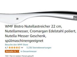 Amazon: WMF-Nutellamesser für 8,99 Euro