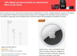 Amazon Retourenkauf: Apple-Produkte 10 Prozent günstiger