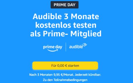 Gratis: 3 Monate Audible zum Nulltarif