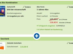 Bild der Wissenschaft: Jahresabo für 111,42 Euro mit Gutschein über 110 Euro