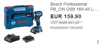 Ebay: Schlagbohrschrauber von Bosch Professional für 159,90 Euro