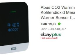 Ebay: Abus CO2-Warnmelder für 19,99 Euro