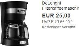 Ebay: Kaffeemaschine von DeLonghi ab 22,50 Euro