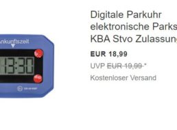 Ebay: Digitale Parkuhr mit KBA-Zulassung für 18,99 Euro