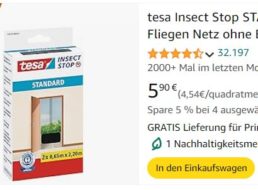 Amazon: tesa Fliegengitter für Türen für 5,90 Euro