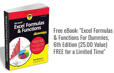 Gratis: eBook "Excel Formulas & Functions For Dummies" für 0 statt 37,90 Euro