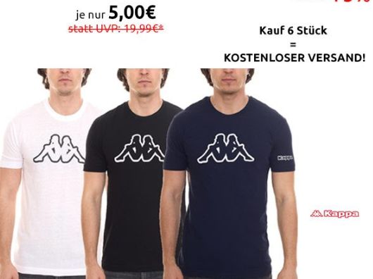 Kappa: T-Shirts für je 5 Euro via Outlet46