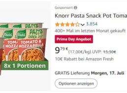 Knorr: Fertiggerichte mit Prime-Day-Rabatt ab 1,22 Euro