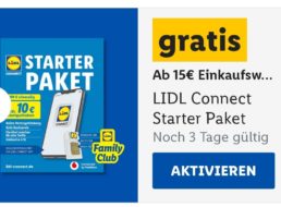 Gratis: Starter-Paket für „Lidl Connect“ für 0 Euro