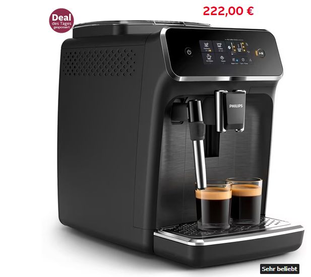 Philips: Kaffeevollautomat mit Touchscreen zum Bestpreis von 222 Euro