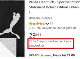 Puma: Handtuch für 9,99 Euro via Amazon Prime