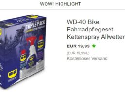 Ebay: „WD-40 Bike Fahrradpflegeset“ für 19,99 Euro