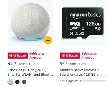 Amazon: SDXC mit 256 GByte für 15,49 Euro