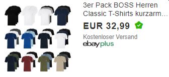 Boss: T-Shirts im Dreierpack für 32,99 Euro frei Haus