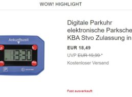 Ebay: Digitale Parkscheibe mit Zulassung für 18,49 Euro