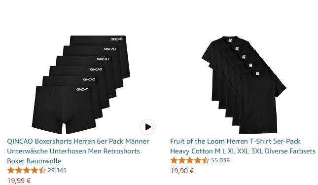 Amazon: 5 Premium-Shirts von "Fruit of the Loom" für 19,90 Euro