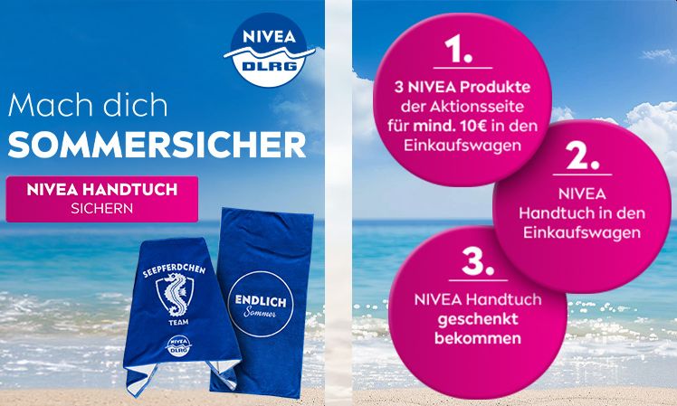 Gratis: Nivea-Badetuch nur noch bis Sonntag zur Bestellung