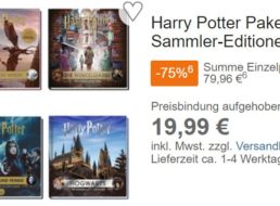 Terrashop: „Harry Potter Paket“ mit vier Büchern für 20 statt 80 Euro