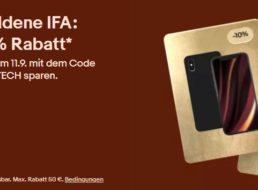 Ebay: 10 Prozent IFA-Rabatt bis zum 11. September