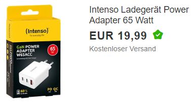 Ebay: "Intenso Power Adapter W65ACC" für 19,99 Euro