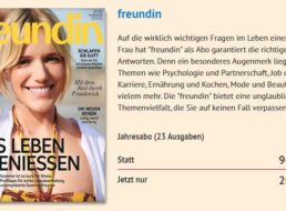 Freundin: Jahresabo mit automatischem Ende für 20 statt 96,60 Euro