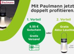 Völkner: Gratis-Akkuleuchte von Paulmann ab 119 Euro Warenwert