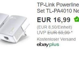 Ebay: Doppelpack Powerline-Adapter von TP-Link für 16,99 Euro