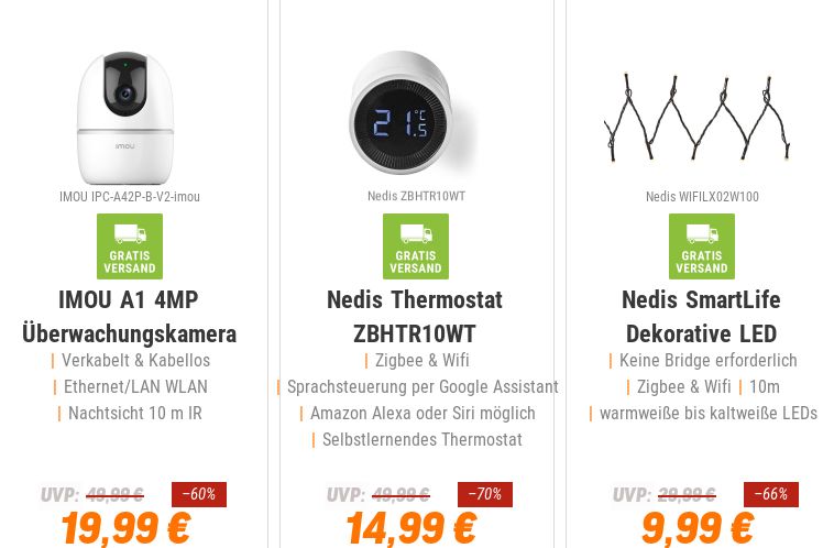 NBB: Smartes Thermostat von Nedis für 14,99 Euro frei Haus