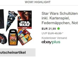 Ebay: Star Wars Schultüten-Set mit Gutschein für 18,69 Euro