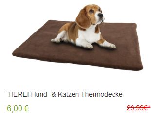 Outlet46: Thermo-Hundedecke von Vitazoo für sechs Euro