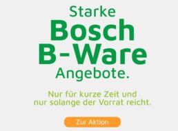 Völkner: B-Ware von Bosch im Sale mit Gratis-Versand