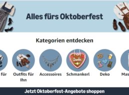 Amazon: Oktoberfest-Spezial mit Tracht und Lebensmitteln