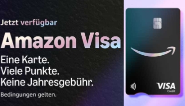 Amazon Visa: Kreditkarte mit Startbonus jetzt für alle verfügbar