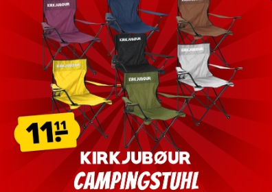 Sportspar: Campingstuhl "Kirkjubøur Njörd" für 11,11 Euro