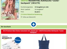 Cosmopolitan: Jahresabo für 50 Euro mit Gutschein über 50 Euro & Tasche