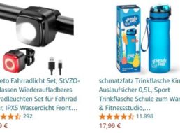 Amazon: Fahrradleuchtenset mit Zulassung für 22,79 Euro