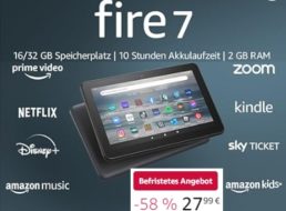 Knaller: Fire Tablet 7 generalüberholt für 27,99 Euro