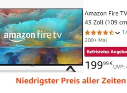 Amazon: Fire-TV 4K mit 43 Zoll für 199,99 Euro